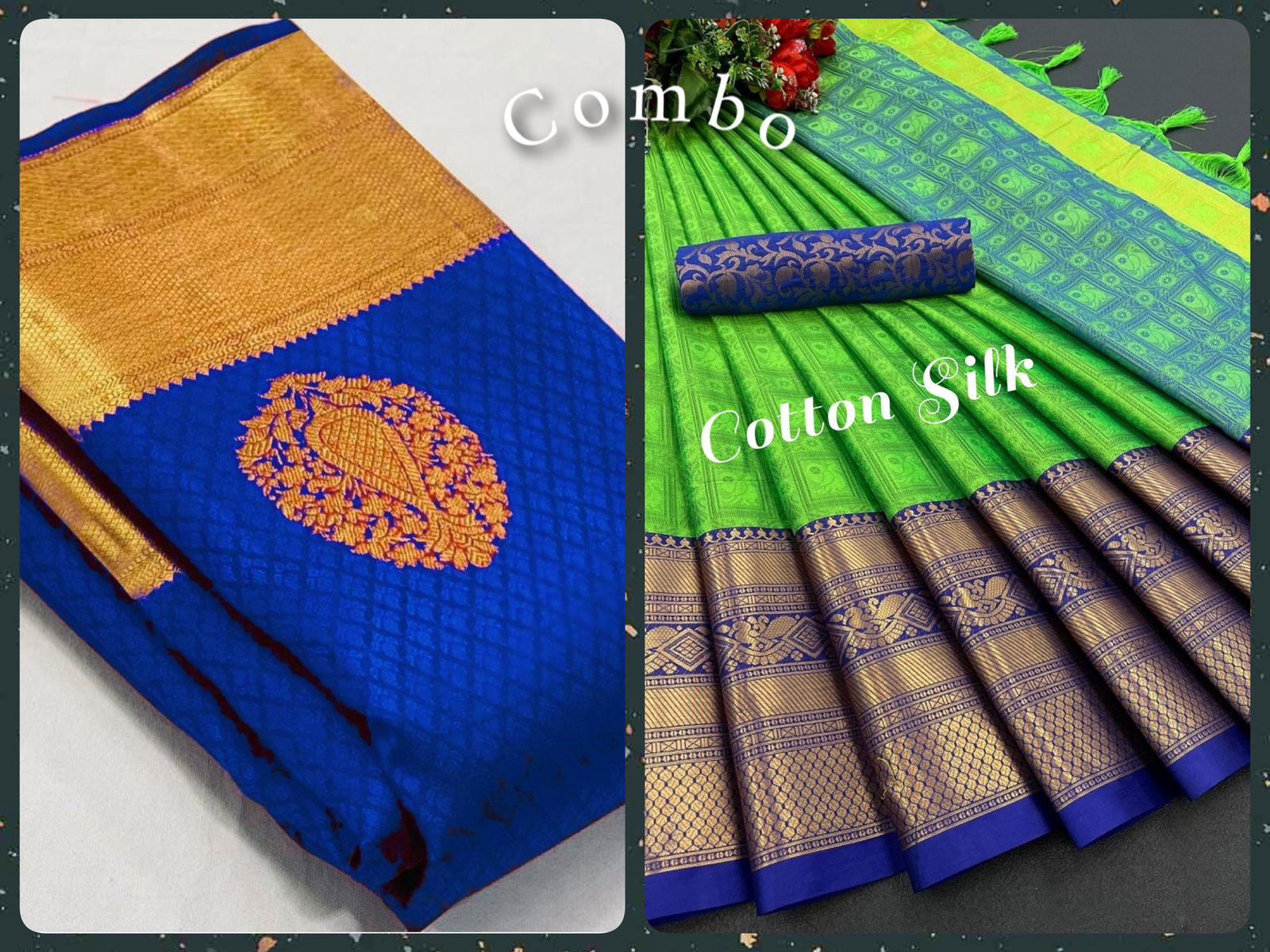 Aab Combo 1 Silk Designer Sarees Catalog
